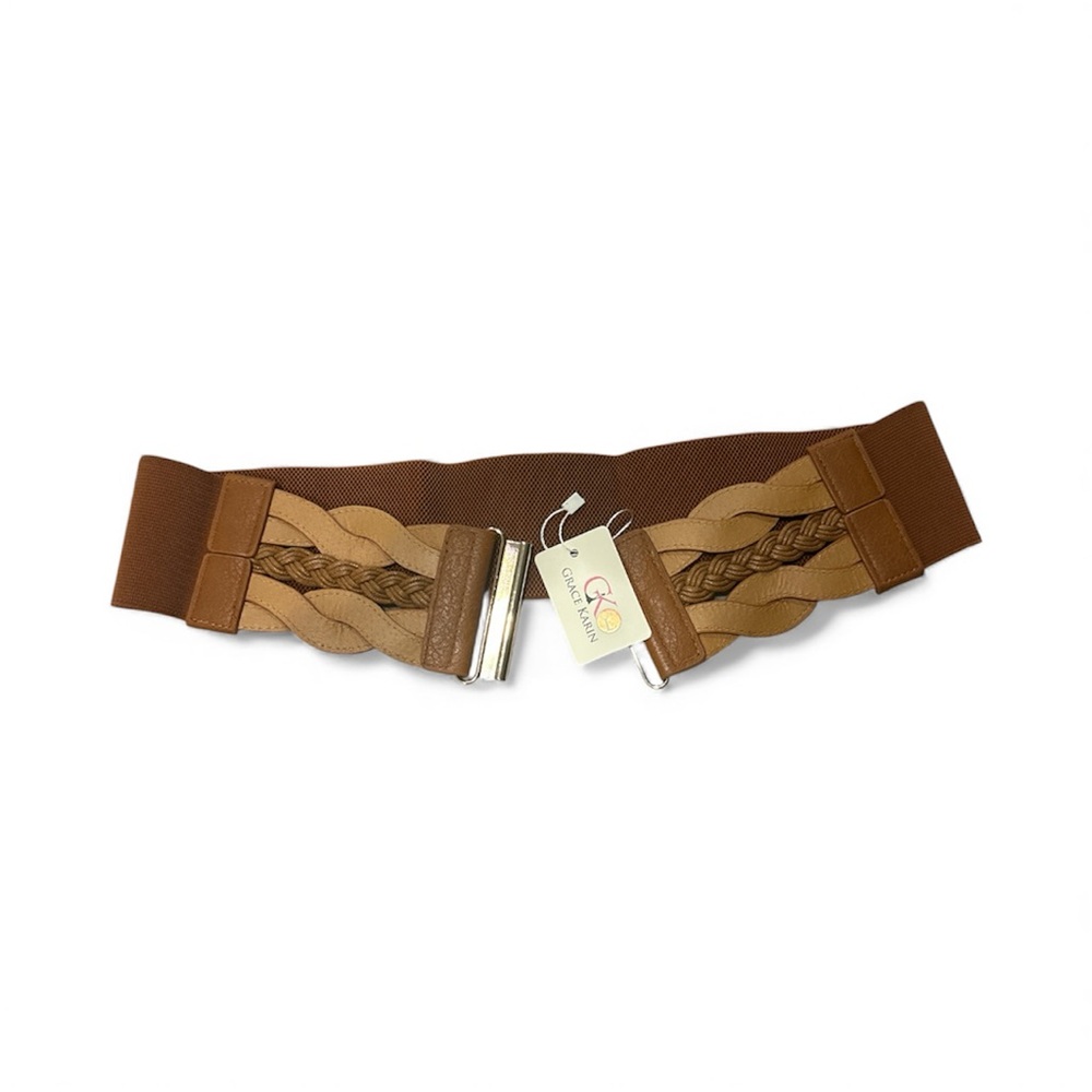 Grace Karin Dual-Tone Braided Belt